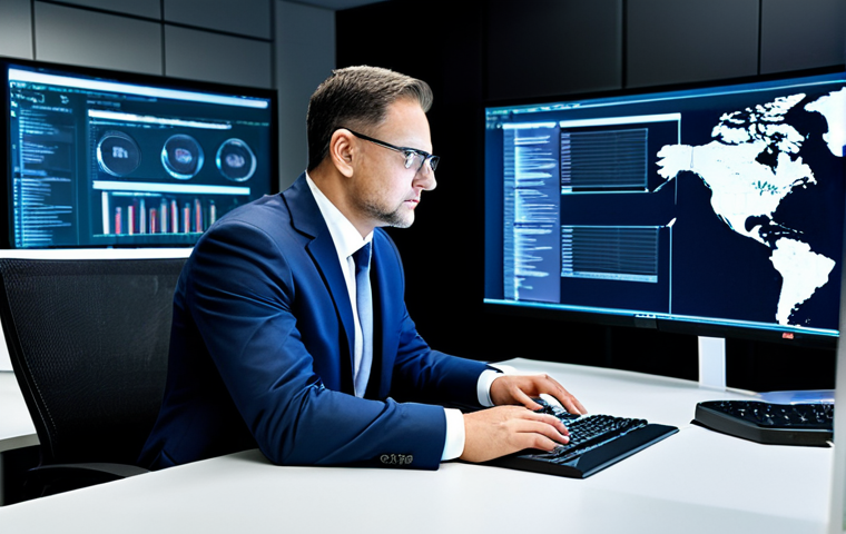 사이버 보안 자동화 도구의 유지보수 방법 - Professional Businesswoman**

"A professional businesswoman in a modest business suit, sitting at a ...